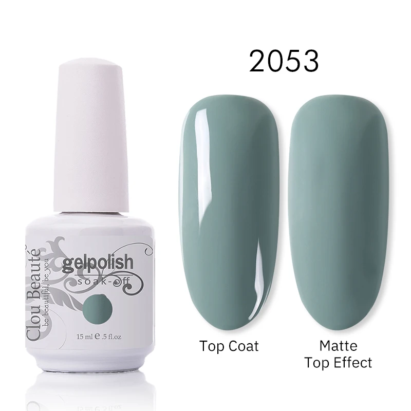 Clou Beaute 15 мл Полупостоянный лак для ногтей гель основа и верхнее покрытие