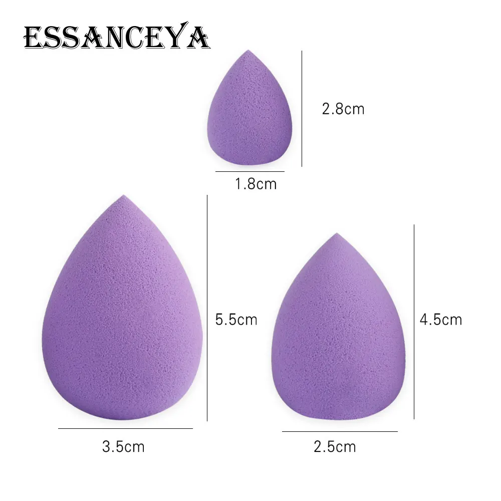 ESSANCEYA 3 шт./упак. латексный спонж для нанесения основы под макияж косметическая