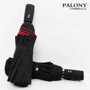 Зонт мужской и женский, 3 сложения, двухслойный, ветрозащитный, 7 цветов