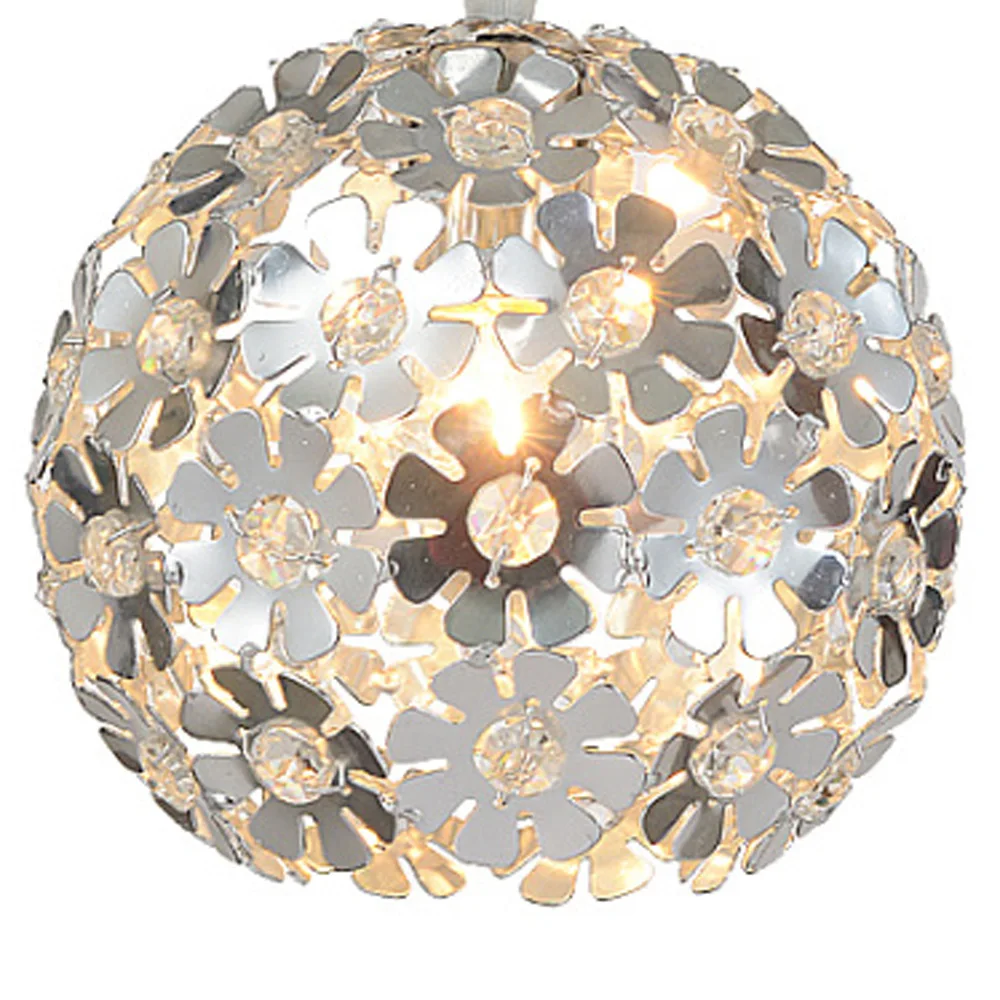 Хрустальная потолочная лампа 7 дюймов Роскошный Алюминиевый цветочный