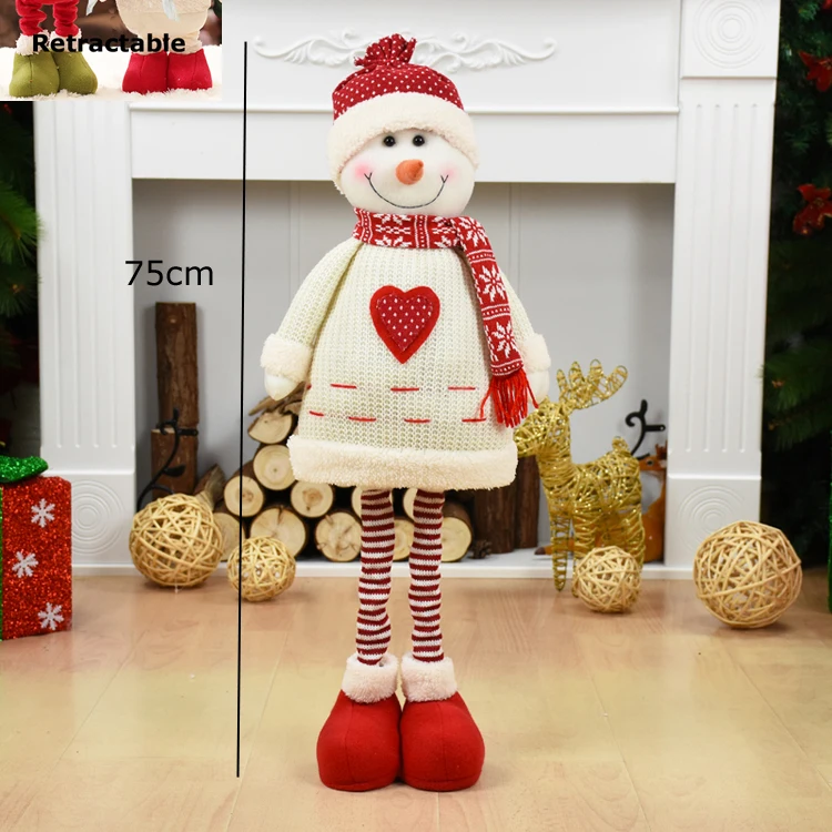 Snowman SDZS208 Рождественские украшения для дома, праздничные вечерние украшения для дома, Рождественский ангел, рождественские фигурки, рождественские украшения, украшения для елки - Цвет: Snowman SDZS208