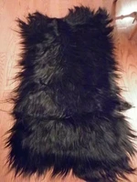real long wool goat fur plate whole piece mongolian fur rug sofa doll wig accessory decorative blankets