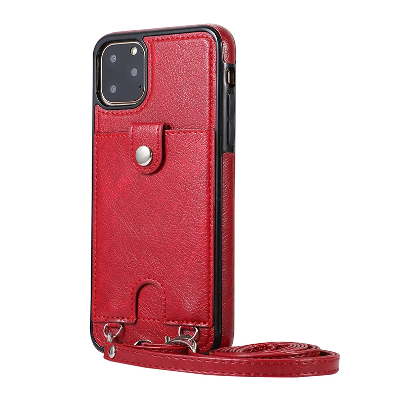 Винтажный чехол-накладка из искусственной кожи для iPhone 11 Pro Max XR X Xs Max, кошелек, чехол для телефона для iPhone 6, 6 S, 7, 8 Plus, чехол с ремешком