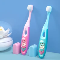 1pc kids ultra thin soft toothbrush travel portable eco friendly fiber tooth brush antibacterial oral hygiene care random color