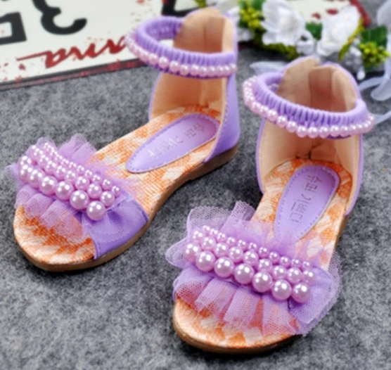 Сандалии для девочек 2020 летняя Корейская версия детской модной принцессы с
