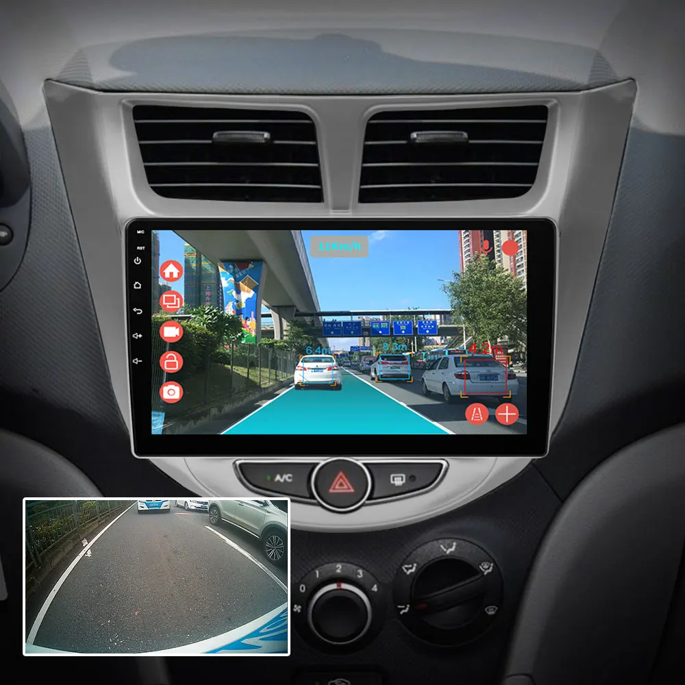 USB Adas расстояние предупредить Камера видеорегистратор работать с Android 4,4/5,1/6,0/7,1/8,1 автомобильный мультимедийный плеер с TF слот для карты SD