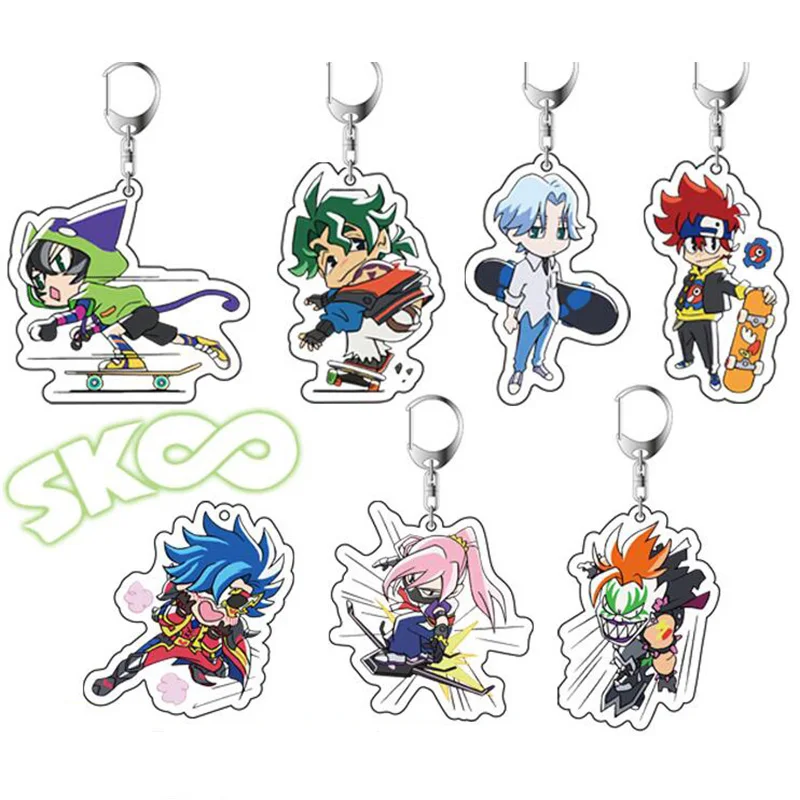 

Аниме SK8 Бесконечность Kyan Reki Sakurayashiki Kaoru, акриловый брелок с подвеской, сумки, очаровательный брелок, декор для косплея, серия скейтборда