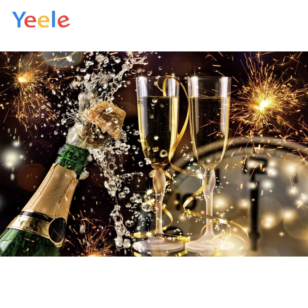 Yeele с новым годом семья карнавал пиво фейерверк фотографии фоны