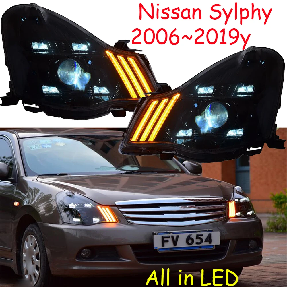 2006 ~ 2019y автомобиль bupmer головной свет для Nissan Sylphy фары sentra Bluebird автомобильные
