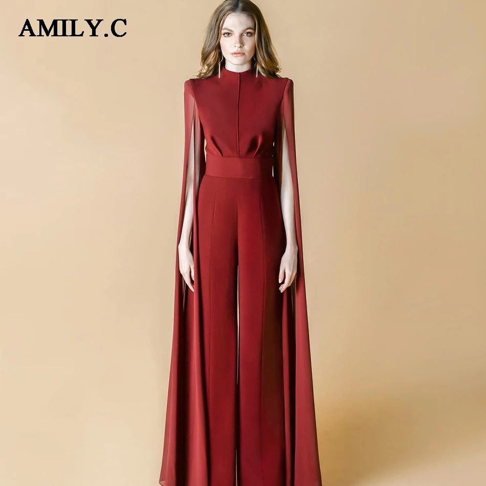 Amily.c 2020 новый летний женский комбинезон элегантный с длинным рукавом сексуальный