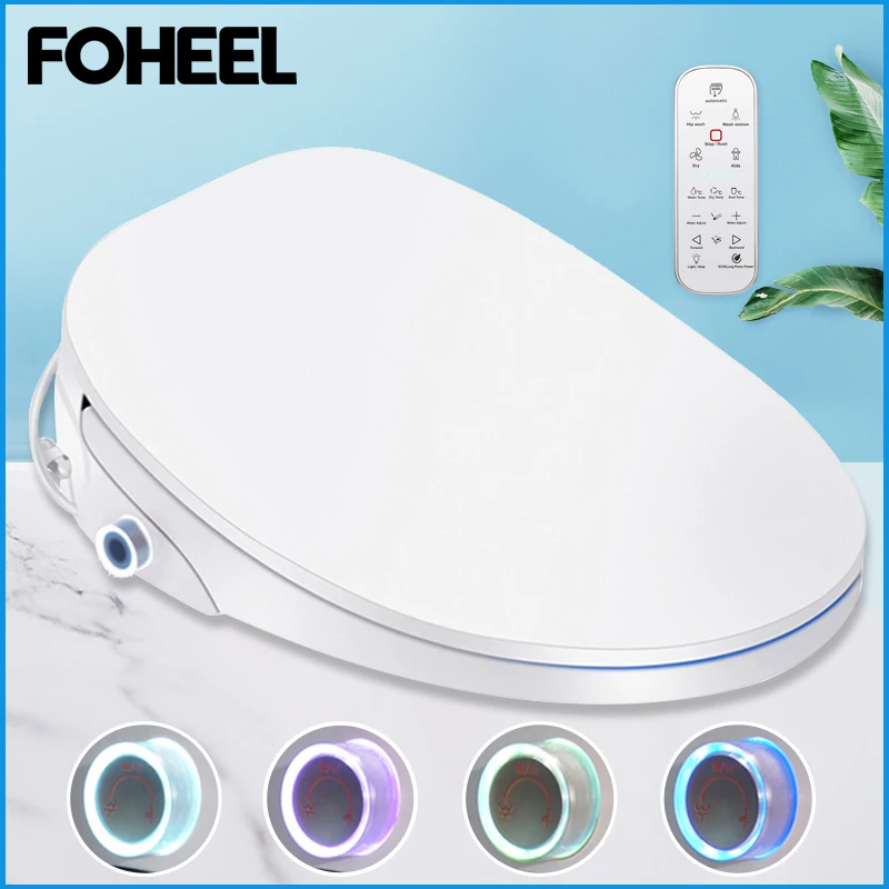 

FOHEEL Electronic Bidet Seat Smart Toilet Seat Electronic Bidet Cover Clean Dry Seat Heating wc Intelligent Toilet Seat Cover F4