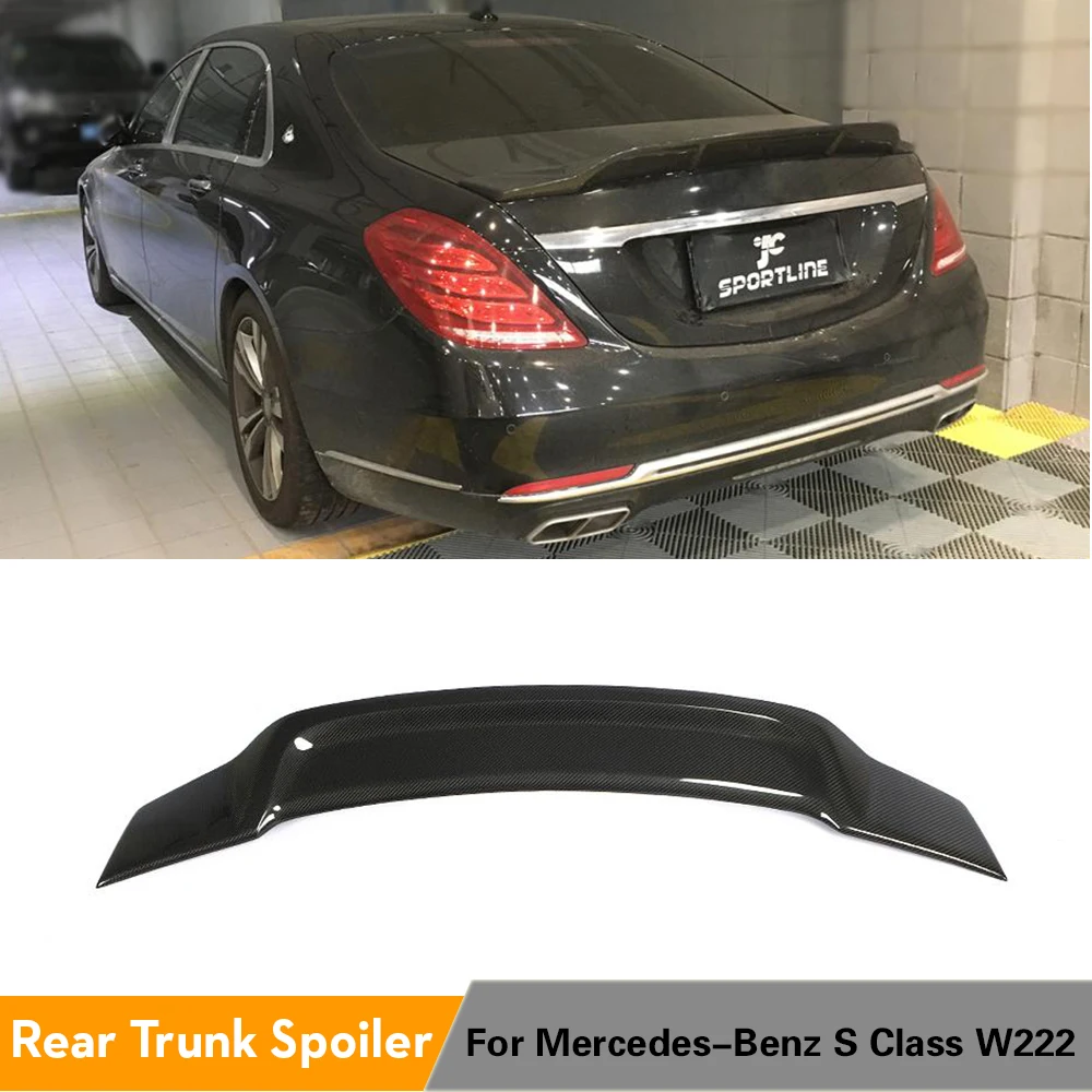 

Задний спойлер для Mercedes-Benz S Class W222 Sedan 2014 - 2019 губа багажника из углеродного волокна