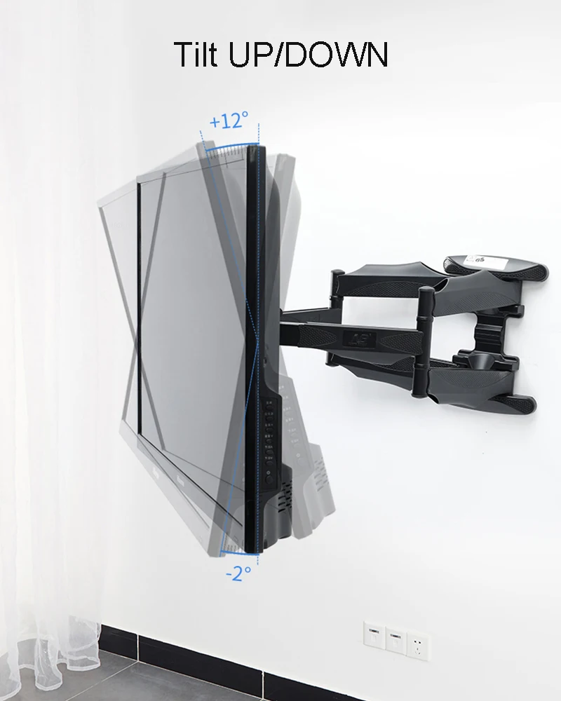 NB P5 Full Motion 3" /40"/4" /50"/5" lcd светодиодный настенный кронштейн для телевизора 6 поворотных рычагов Макс. VESA 400x400 мм Кронштейн для ТВ