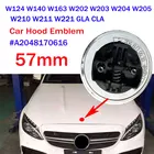 Оригинальная эмблема автомобильной капоты 57 мм A2048170616 для Mercedes Benz W124 W140 W163 W202 W203 W204 W210 W211 W205 GLA CLA