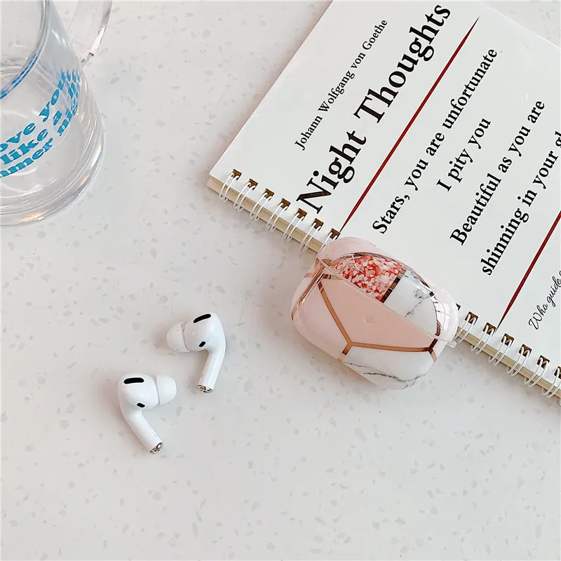 WY101-ForPro03 Модный Роскошный Мраморный чехол для Airpods Pro, милый Леопардовый Bluetooth защитный чехол для наушников для Air pods 3 Pro, чехол для зарядки - Цвет: WY101-ForPro03