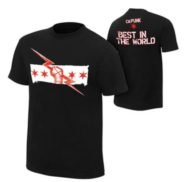 Мужская футболка с коротким рукавом Roman/Seth Wrestling для фитнеса хлопковая из дышащей