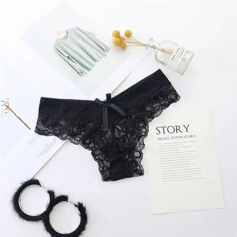 Женские сексуальные трусики женские прозрачные кружевные с низкой талией