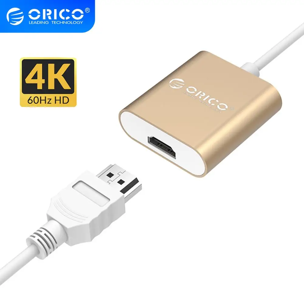 Алюминиевый адаптер ORICO с разъемом типа C к HDMI USB 3 1 концентратор конвертер 4K 60Hz для
