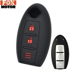 Силиконовый чехол для дистанционного ключа для Nissan Qashqai Pulsar March 370Z Micra Juke Note Tiida Wingroad NV200 Leaf Cube Fob Shell Cover