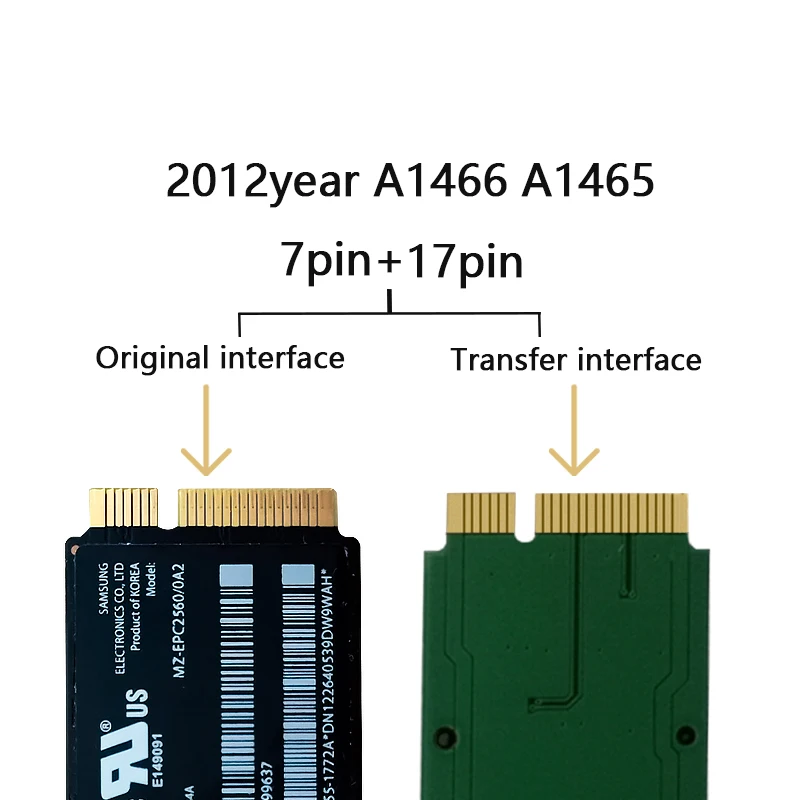 Новый твердотельный накопитель 1 ТБ SSD для 2012 Macbook Air A1465 A1466 Md231 Md232 Md223 Md224 MAC |