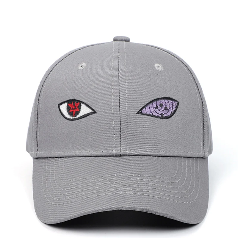 

New Anime Baseball Cap Naruto Uchiha Sasuke Sharingan Rinnegan Eyes Snapback Men Women Hip Hop Streetwear Dad Hat Gorras EP0046