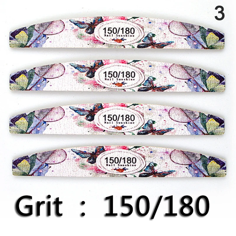 

10pc Mix Nail Files Strong Sandpaper Washable Nails Buffer Emery Board Manicure