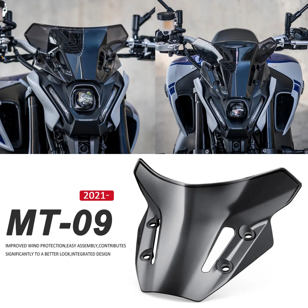 Новое ветровое стекло 2021 2022 для YAMAHA MT-09 MT09 / SP FZ-09 FZ09 аксессуары мотоциклов
