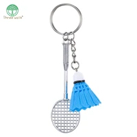 tennis racket keychain cute sport mini keychain keyring sports key chain who love sports gifts