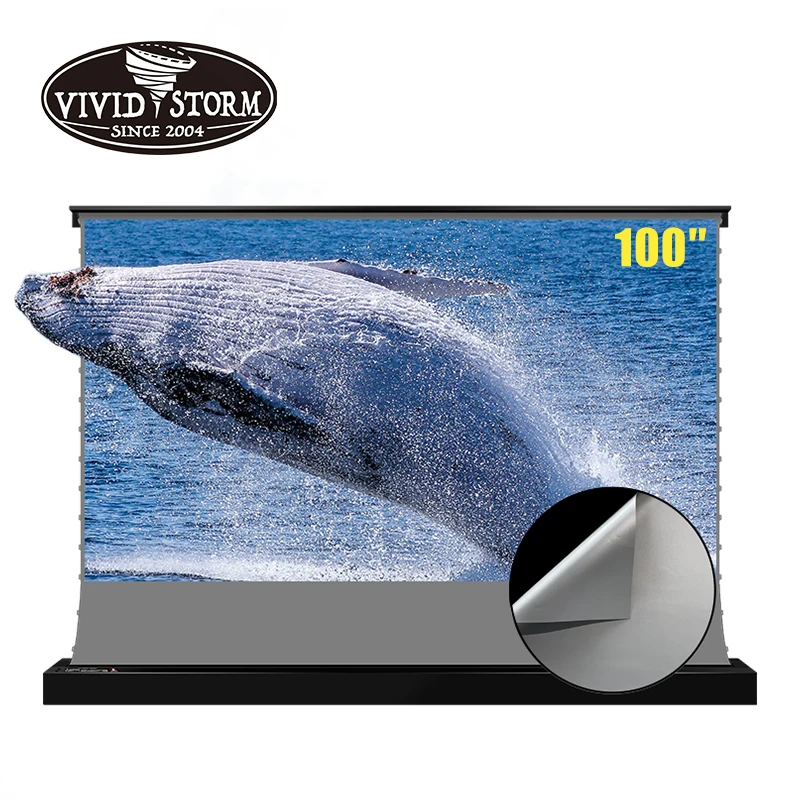 VIVIDSTORM 100 дюймовый S Электрический CLR вращающийся экран проектора 3D обсидиан