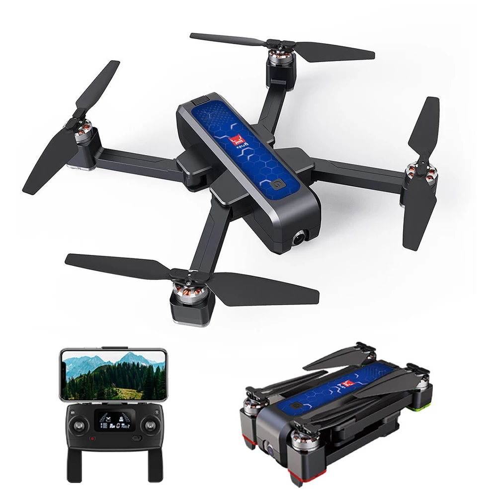 Дрон Радиоуправляемый складной с GPS 4 Вт Wi Fi FPV|Радиоуправляемые вертолеты| |