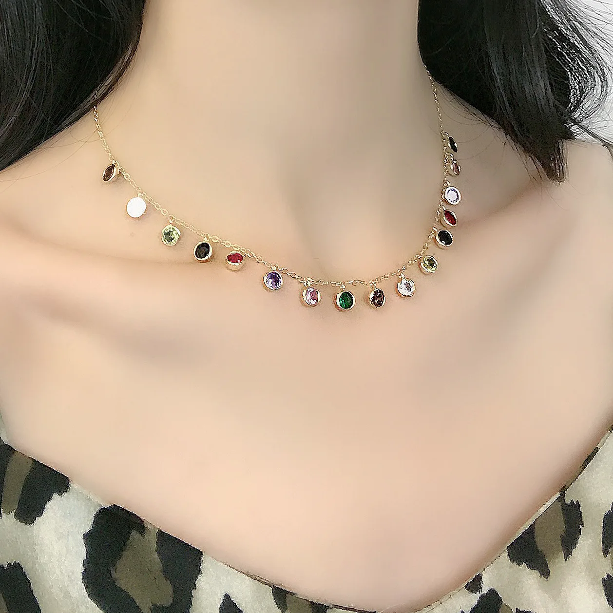 SIPENGJEL модные минималистичные сапоги разноцветный Цирконий Neckale элегантный