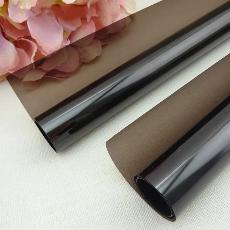 Пленка для окна с регулятором температуры коричневого чая длиной 5 м