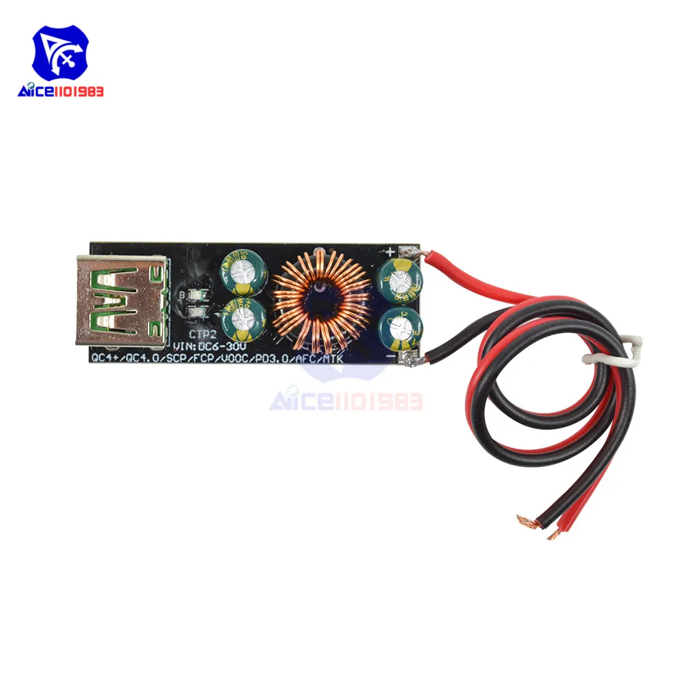 QC4.0 QC3.0 USB Type-C Smartphone Quick Charger 6 -35V Step Down Buck Converter Module for Huawei SCP/FCP Apple PD Qualcomm | Электронные