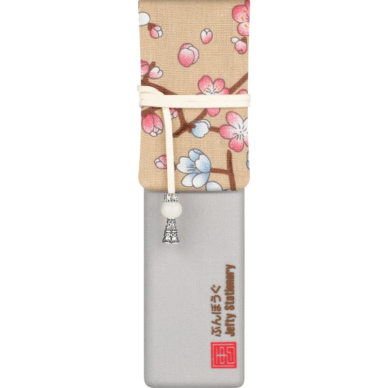 1 шт. креативный чехол-карандаш в японском стиле с принтом цветов сливы