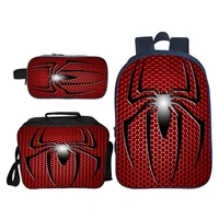 new 3pcsset animal printing 3d monster big spider kids school bags for children schoolbag youth bookbag boys fashion backpacks
