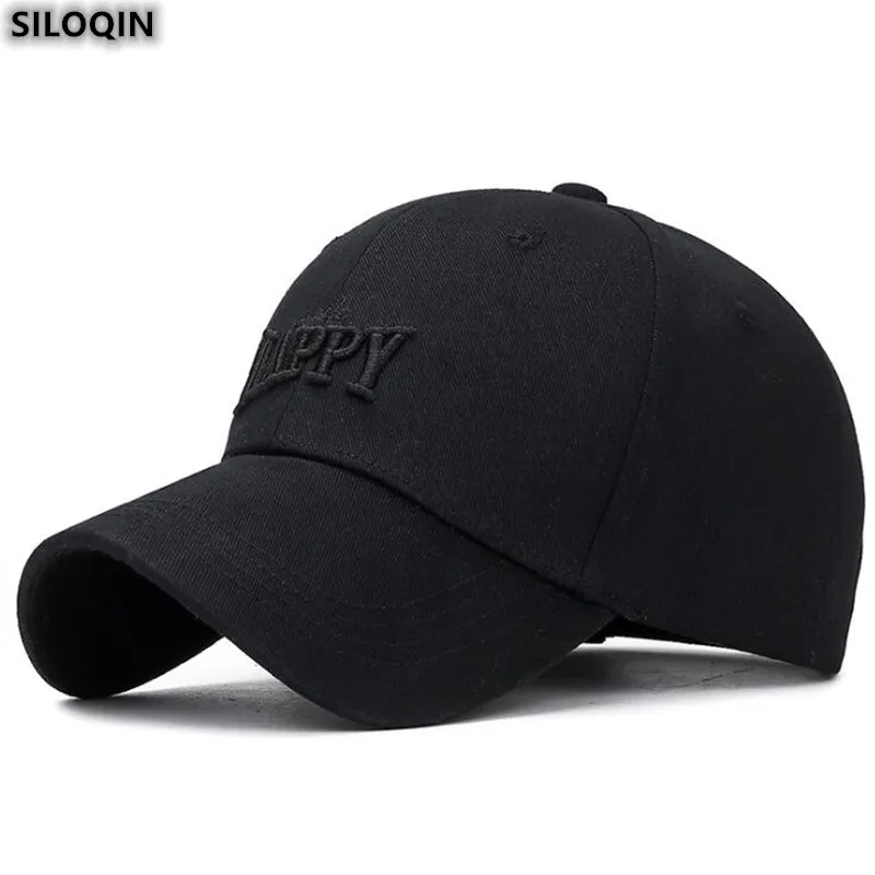 

Женские бейсболки SILOQIN для конского хвоста, Весенняя Модная хлопковая бейсболка для мужчин, регулируемый размер, вышивка, брендовая шляпа д...