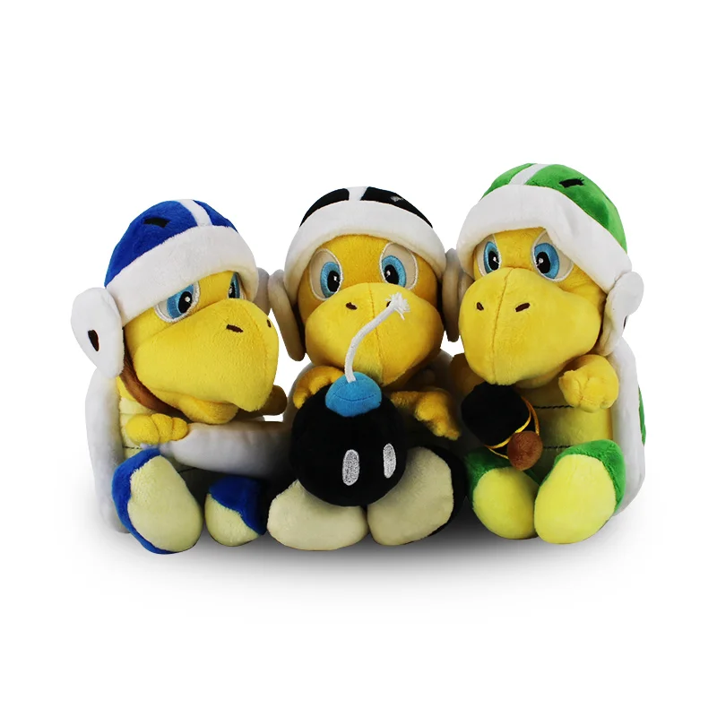 Милые 3 шт./набор, 20 см, Koopa Troopa, плюшевые игрушки, супер молоток Супер Марио, Koopa, Koopa, Troopa, бумеранг, плюшевые игрушки с биркой
