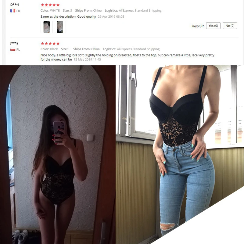 Женский кружевной комбинезон ADEWEL прозрачный Облегающий на тонких бретельках