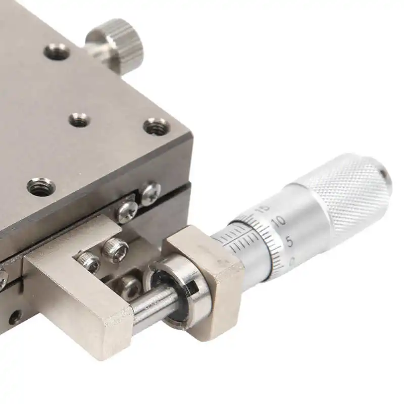 

Sliding Table XY Axis Aluminum Alloy Gear Knob Tuning Slide Stage Manual Trimming Platform