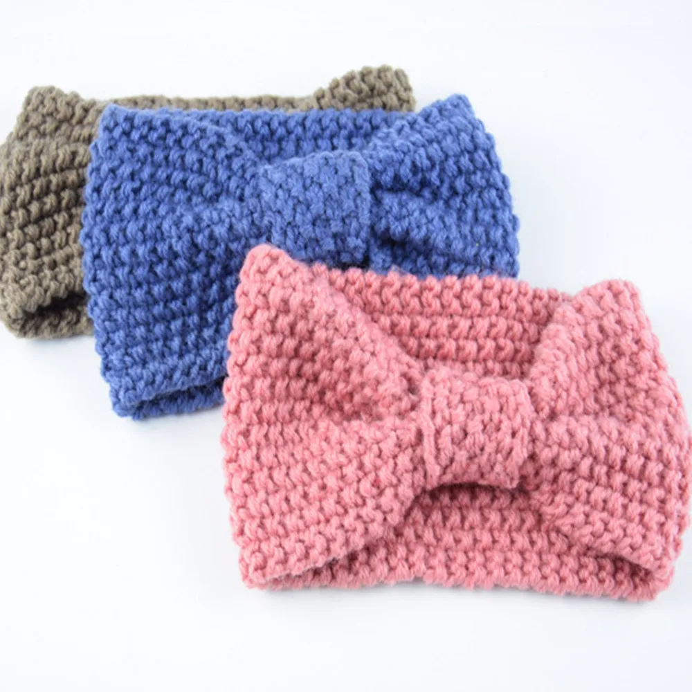 Женская вязаная повязка на голову с бантом тюрбан|hair band accessories|knot turbanknitted head wrap |