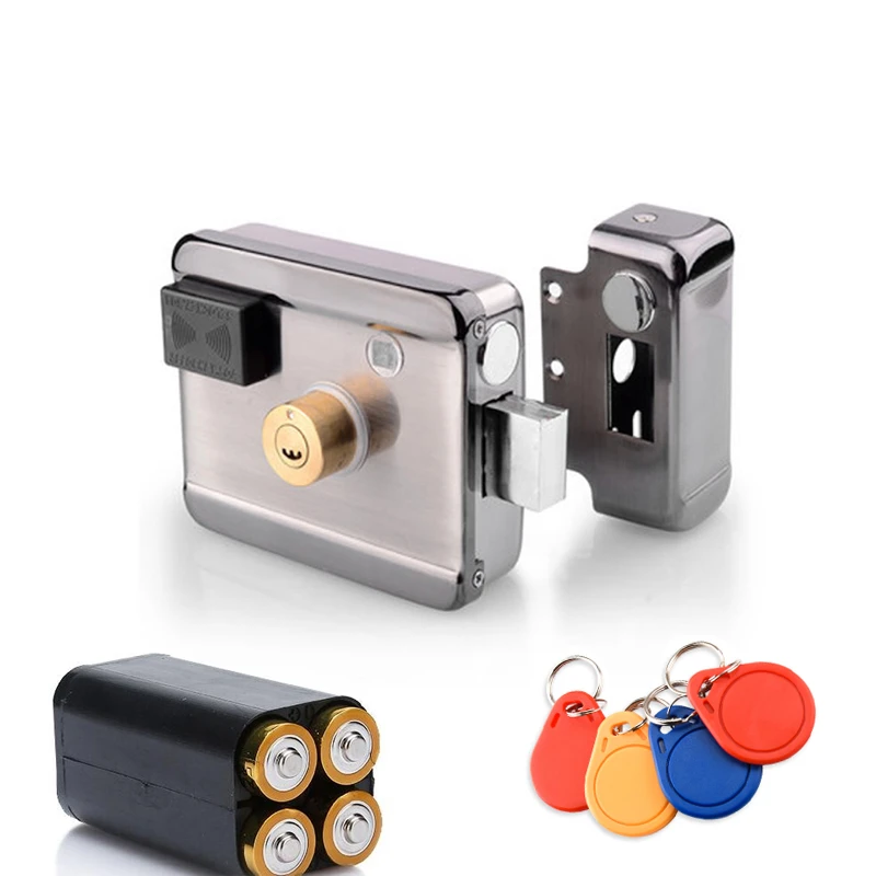 

Door Access Control System Keyless Electronic Door Lock Swipe IC13.56mhz Card LOCK Remote control Lock Key Swipe Locks 1000Users