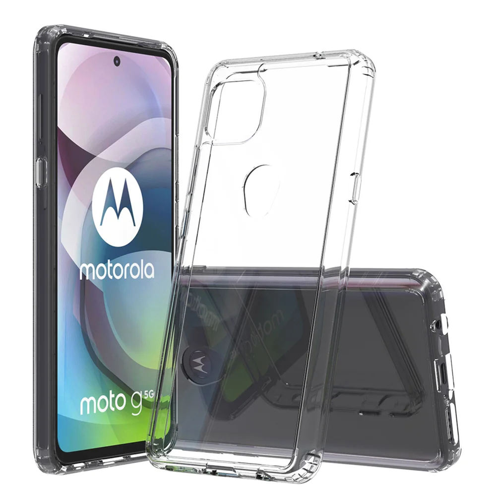 

Anti-Scratch Phone Case Transparent Phone Cover Compatible for Motorola G 5G