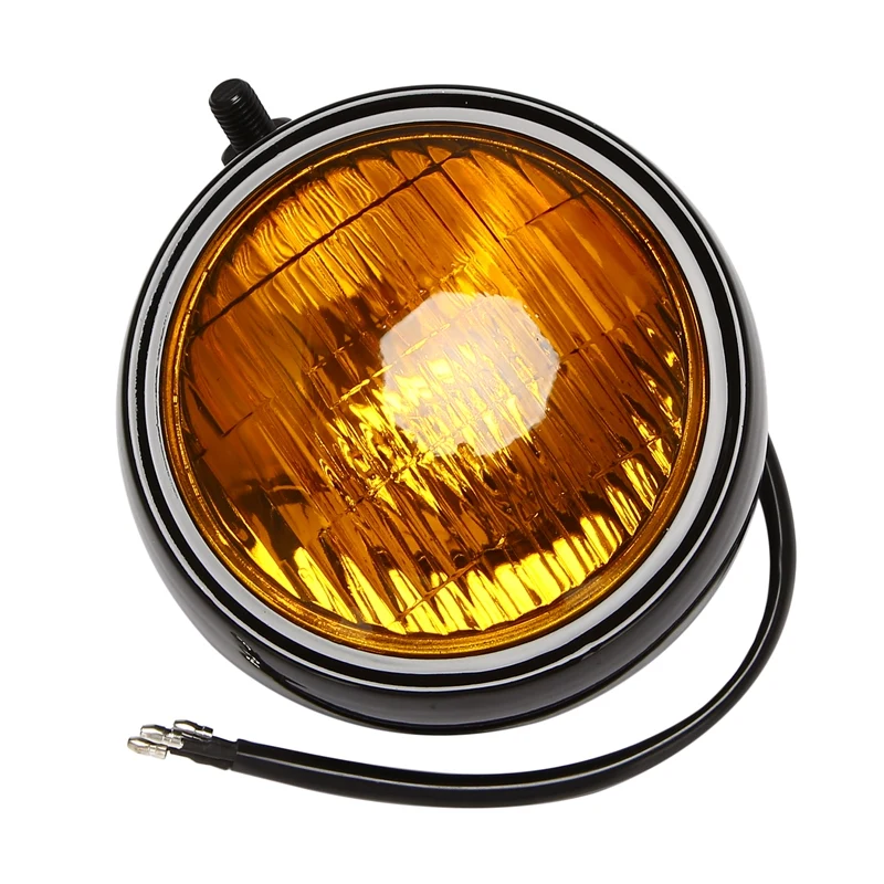 

4-Inch 12V Motorcycle Headlight Vintage Cafe Racer Headlight for Honda Yamaha Suzuki Kawasaki