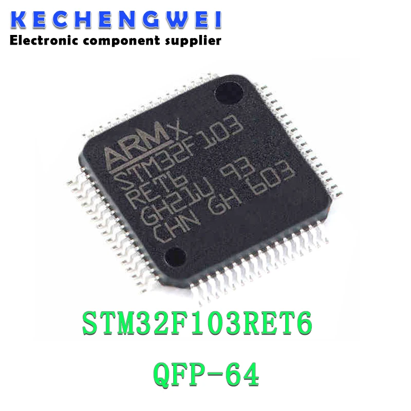 

1 шт. STM32F103RET6 QFP64 QFP ARM новый и оригинальный IC