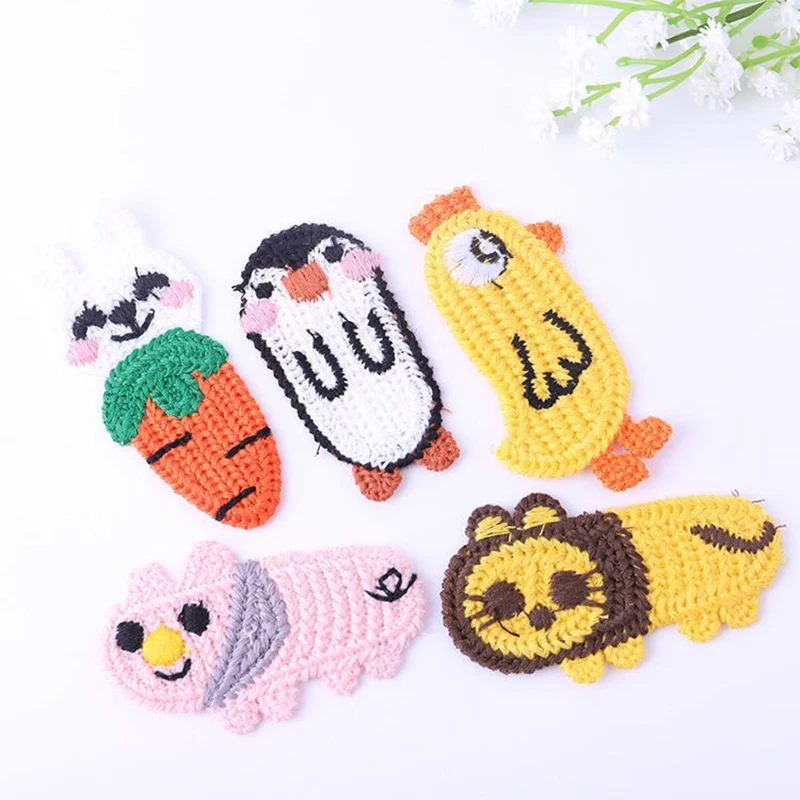 50 шт./лот Мультяшные вышитые нашивки наклейки на одежду сделай сам детская одежда