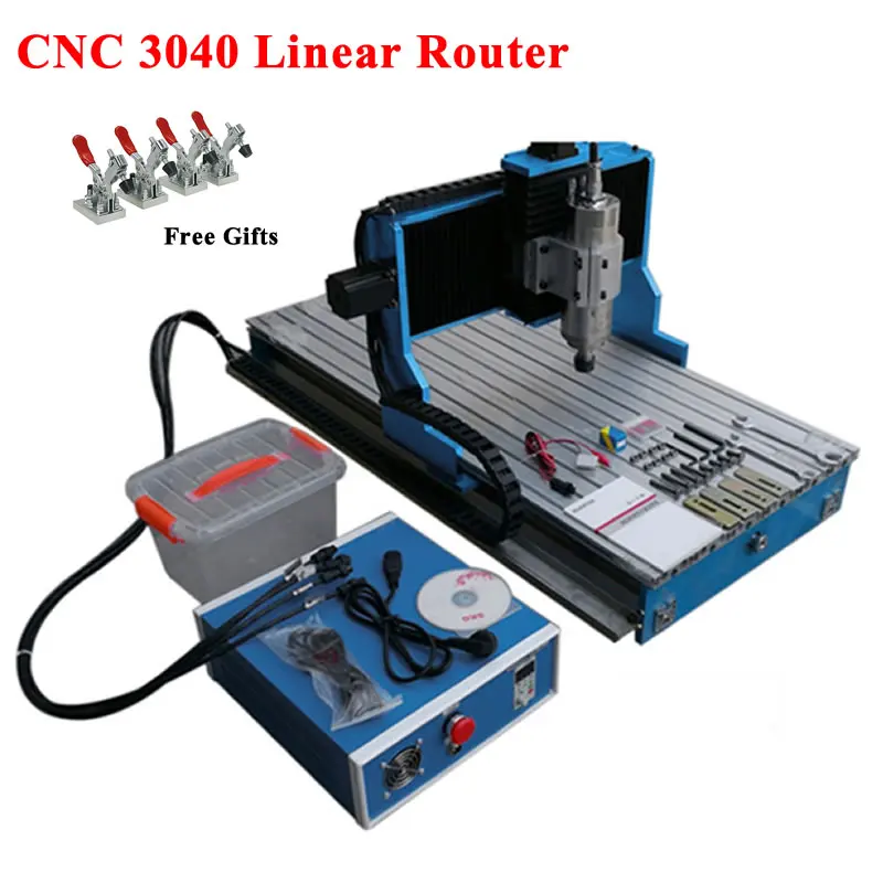 Фрезерный станок с ЧПУ 3040 4 оси кВт линейная гравировка фрезерный для дерева