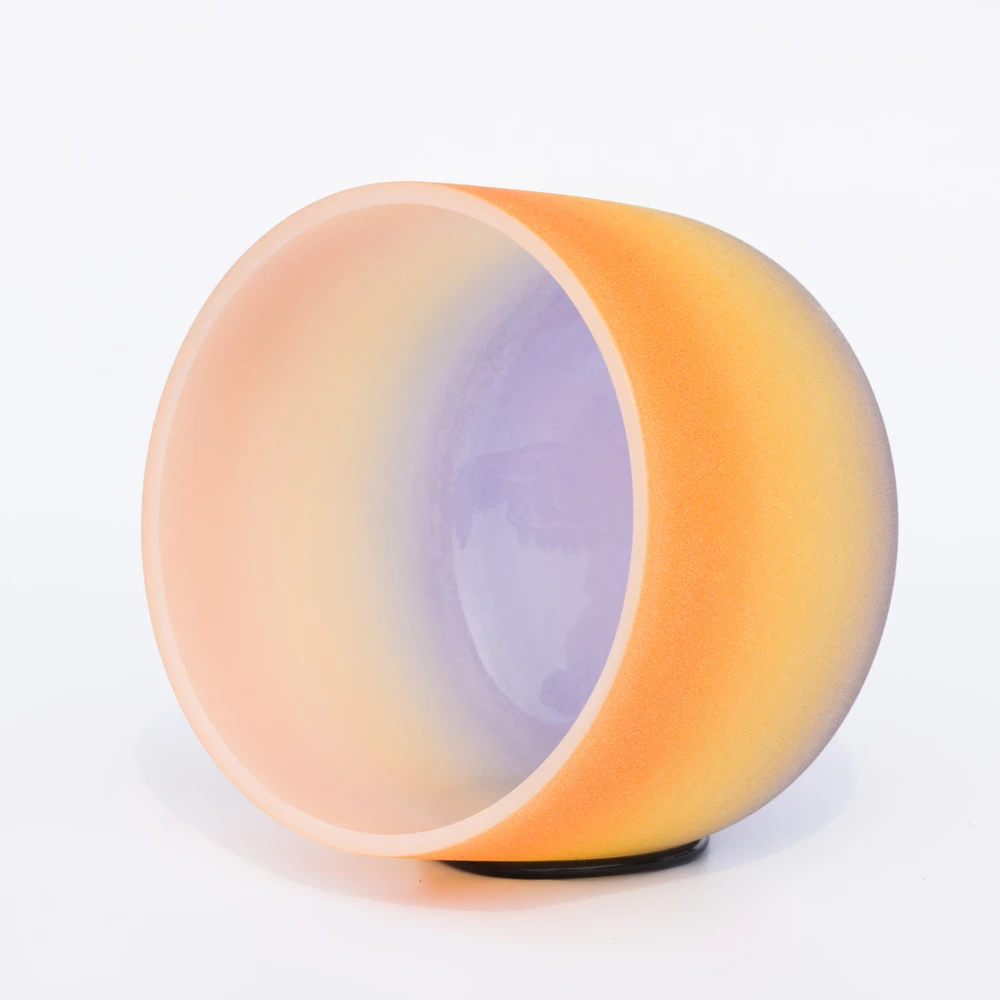 8 &quotNote D пупка чакра радужные цветные матовые кварцевые хрустальные поющие