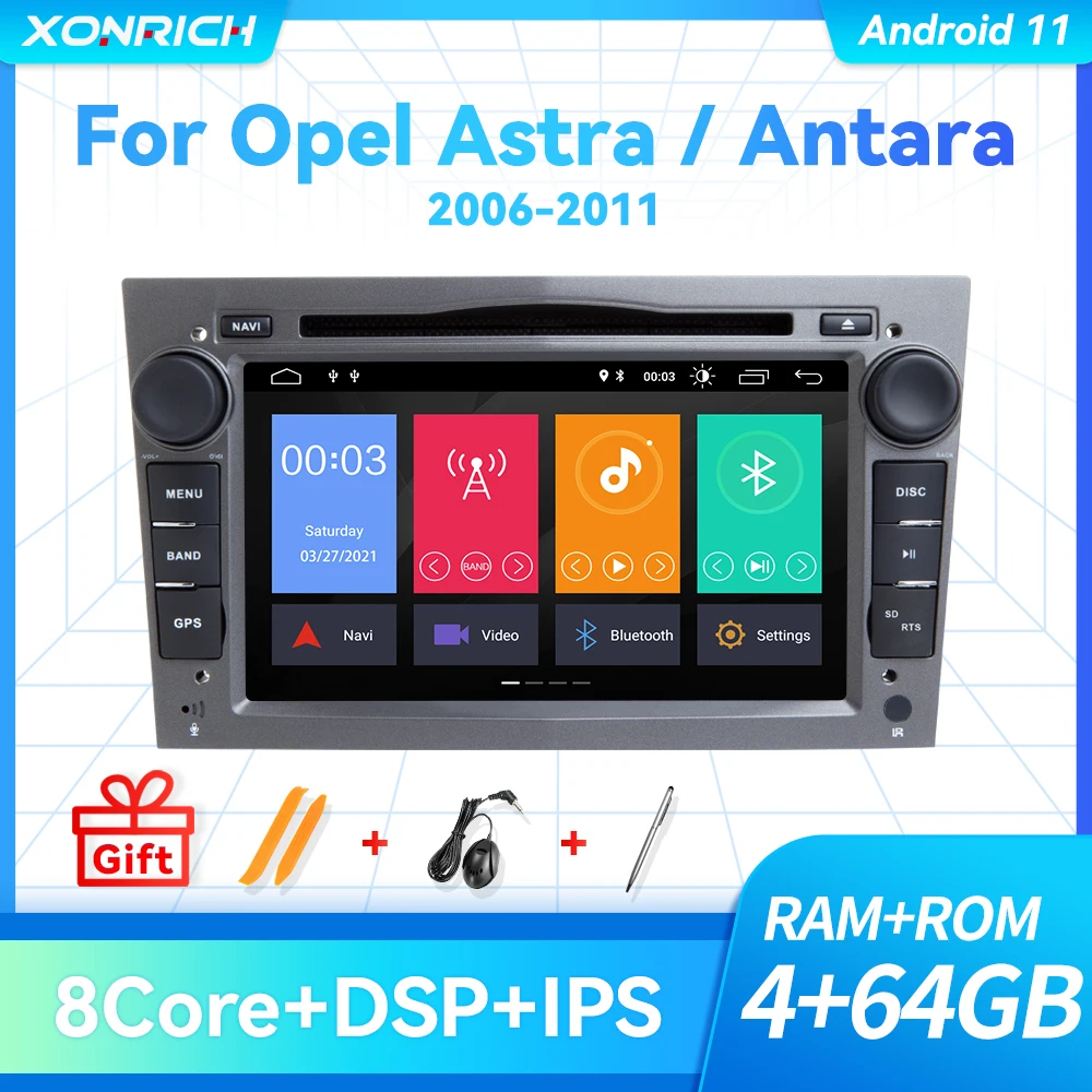 

2 Din Android 11 автомобильный DVD-плеер для Opel Vectra C Zafira B Corsa D C Astra H G J Meriva Vivaro мультимедийный GPS-навигатор радио