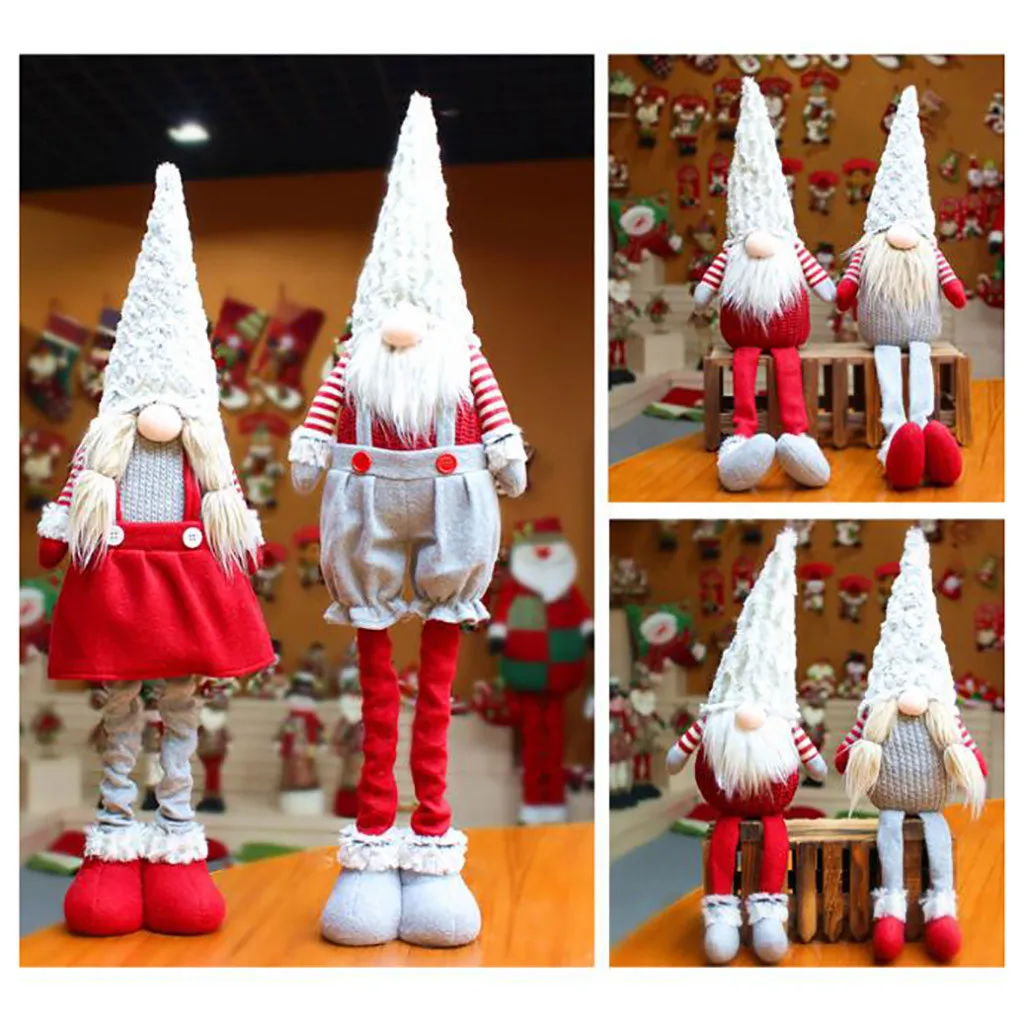 

Santa Faceless Doll 2020 Christmas Decorations For Home Merry Christmas Ornament Xmas Gifts Navidad Happy New Year 2021