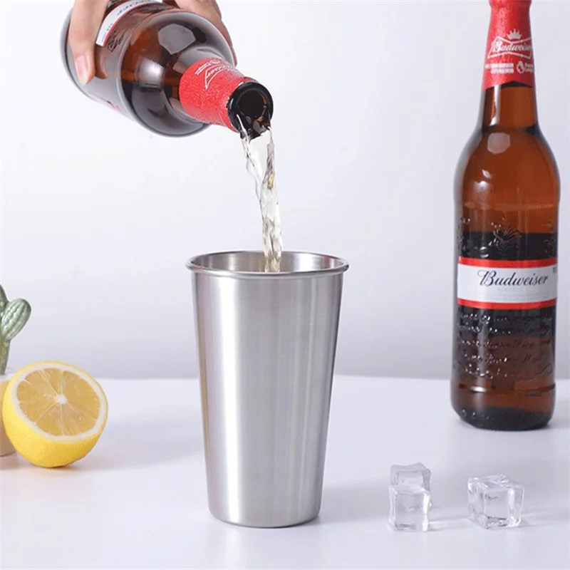 

Металлическая кружка из нержавеющей стали, 300 мл, 350 мл, 400 мл, кружка для напитков, кофе, пива, кружка для путешествий, дома и офиса